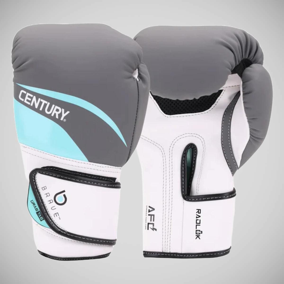 White/Teal Century Brave Women's Boxing Gloves at Bytomic Trade and Wholesale