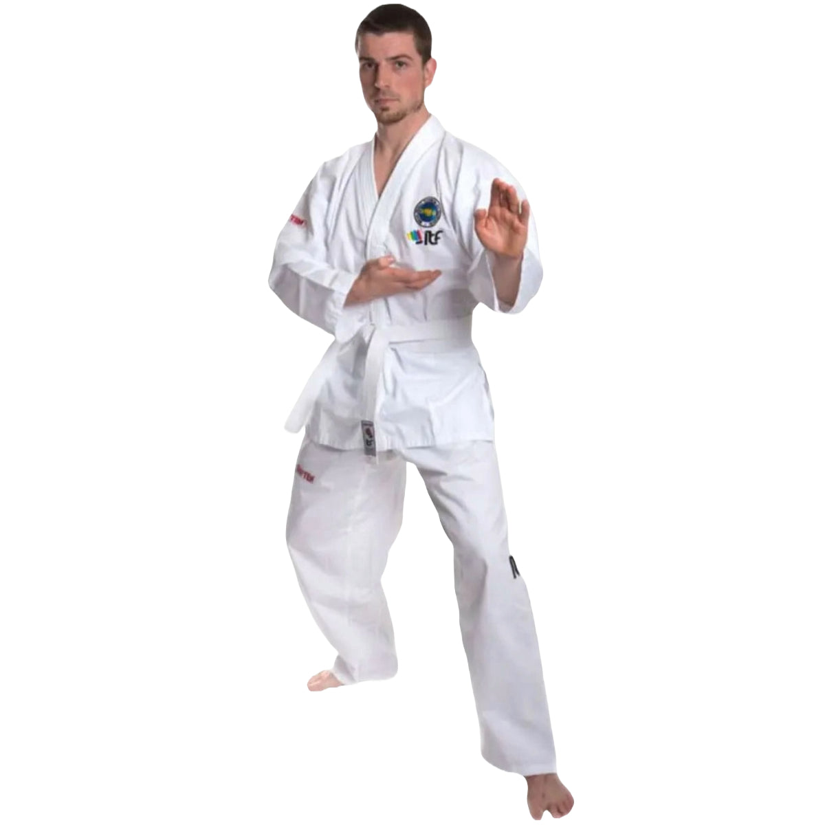 White Top Ten ITF Student Uniform with Slip Jacket at Bytomic Trade and Wholesale