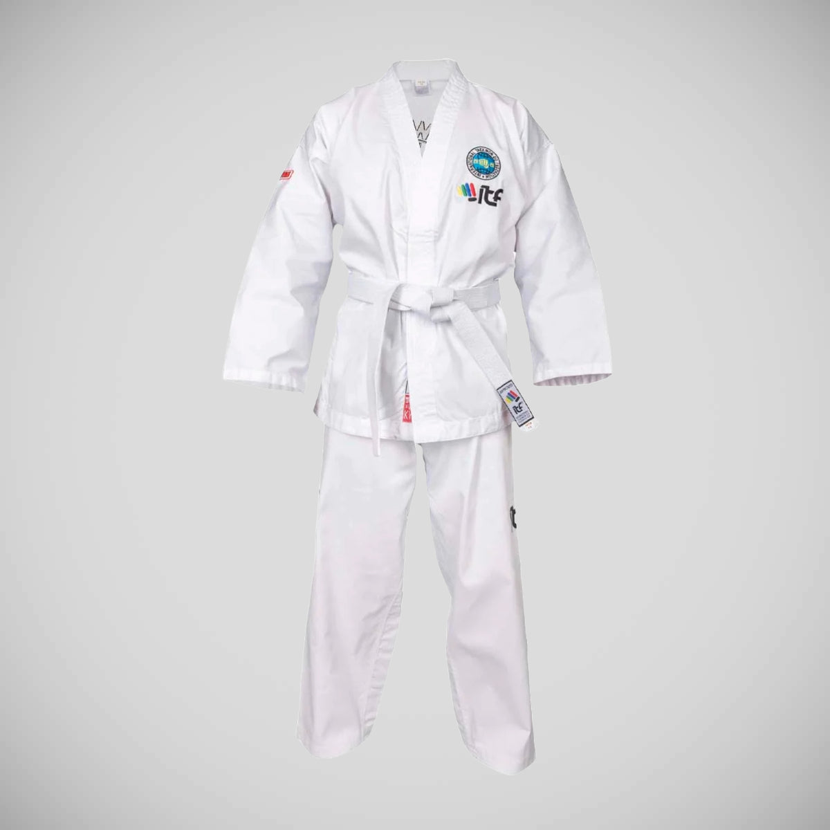 White Top Ten Student ITF Tae Kwon-Do Dobok at Bytomic Trade and Wholesale