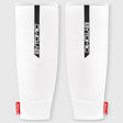 White/Black Bytomic Red Label Elasticated Shin Guards at Bytomic Trade and Wholesale