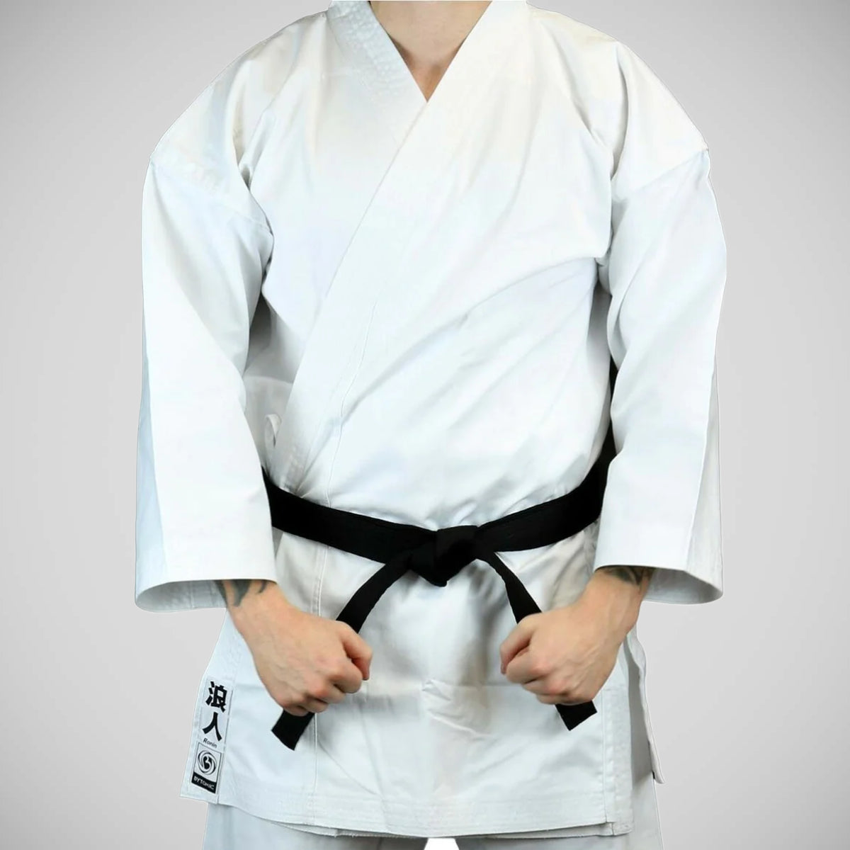 White Bytomic Ronin Middleweight Karate Uniform at Bytomic Trade and Wholesale