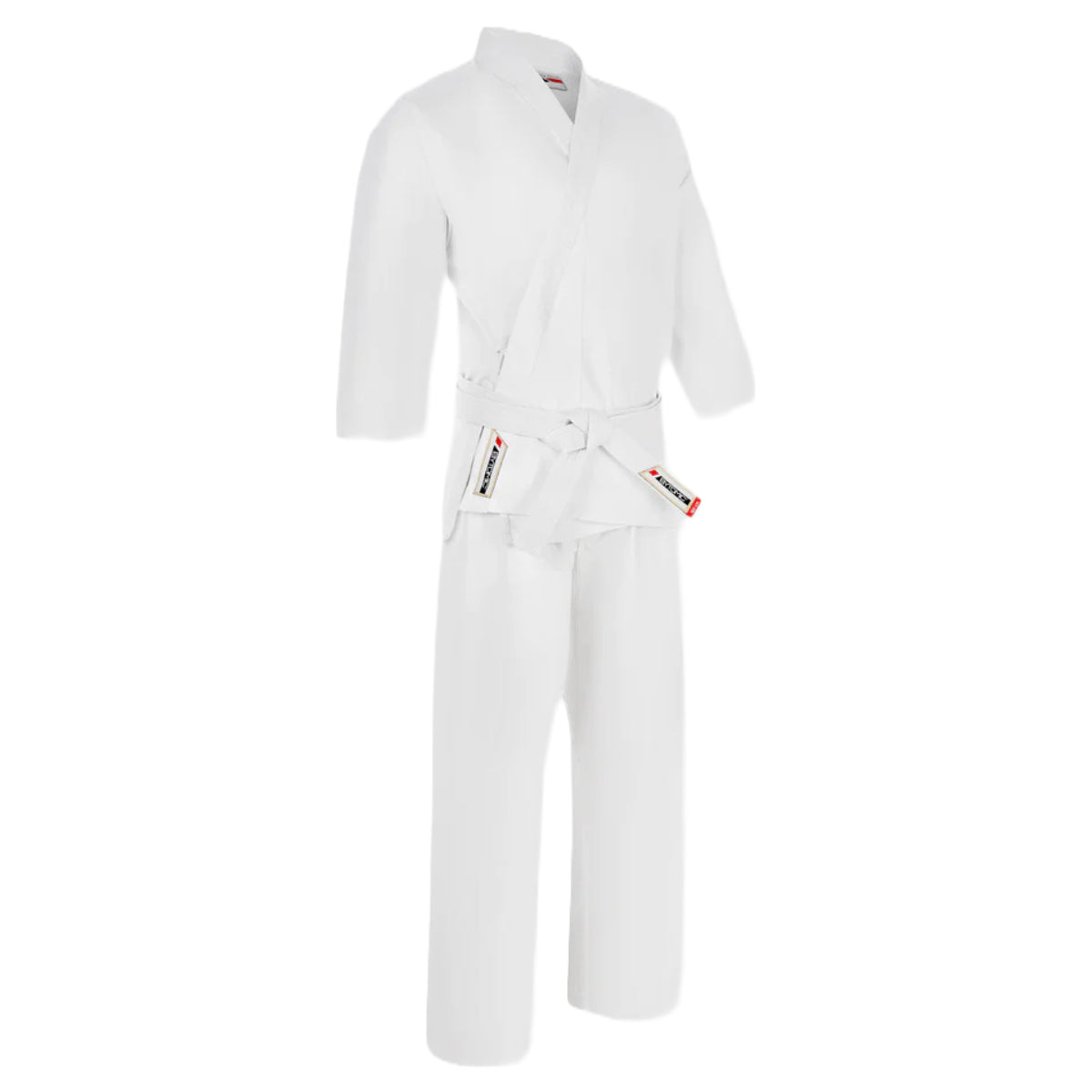 White Bytomic Red Label 7oz Cotton Kids Karate Uniform at Bytomic Trade and Wholesale