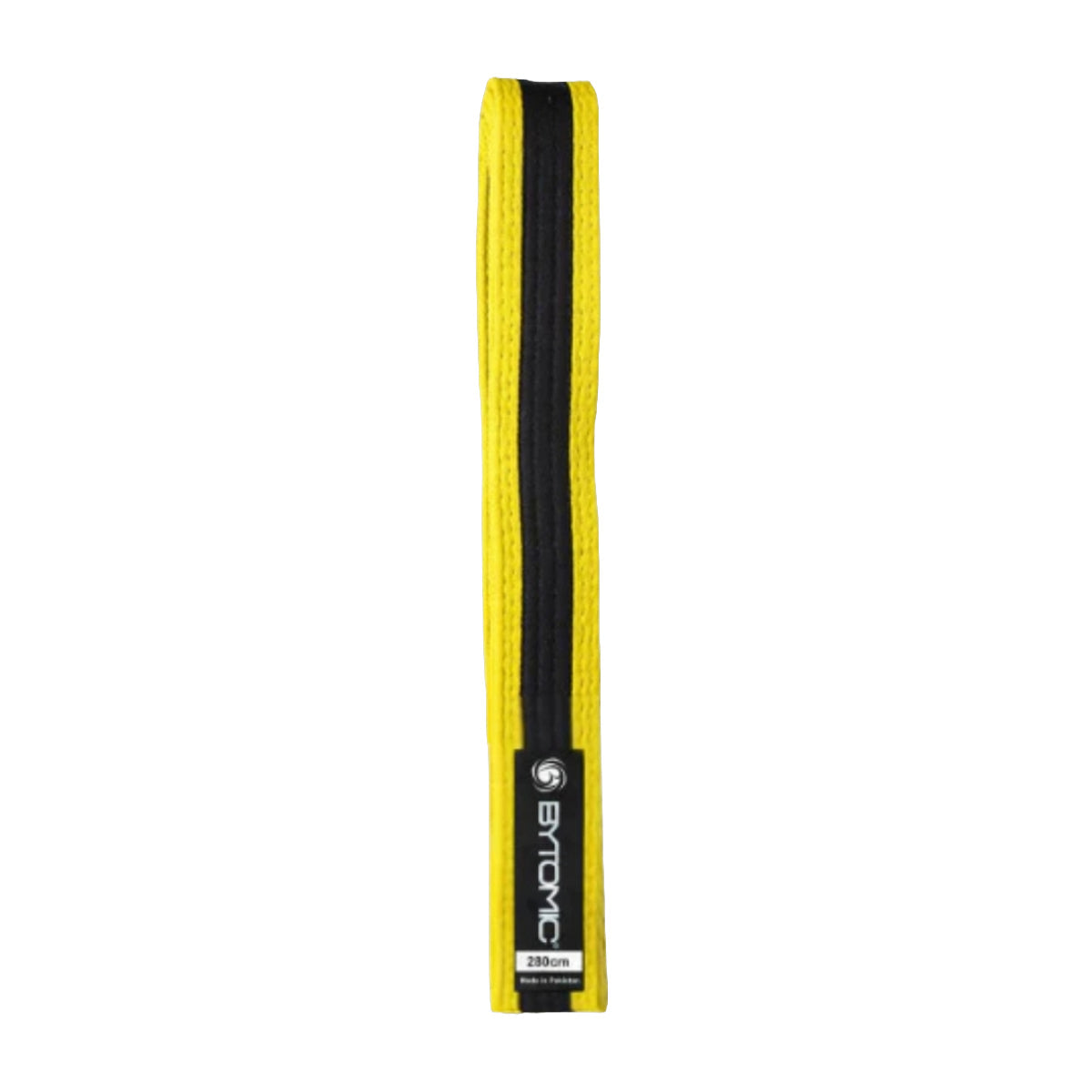 Yellow/Black Bytomic 100% Cotton Stripe Belt at Bytomic Trade and Wholesale