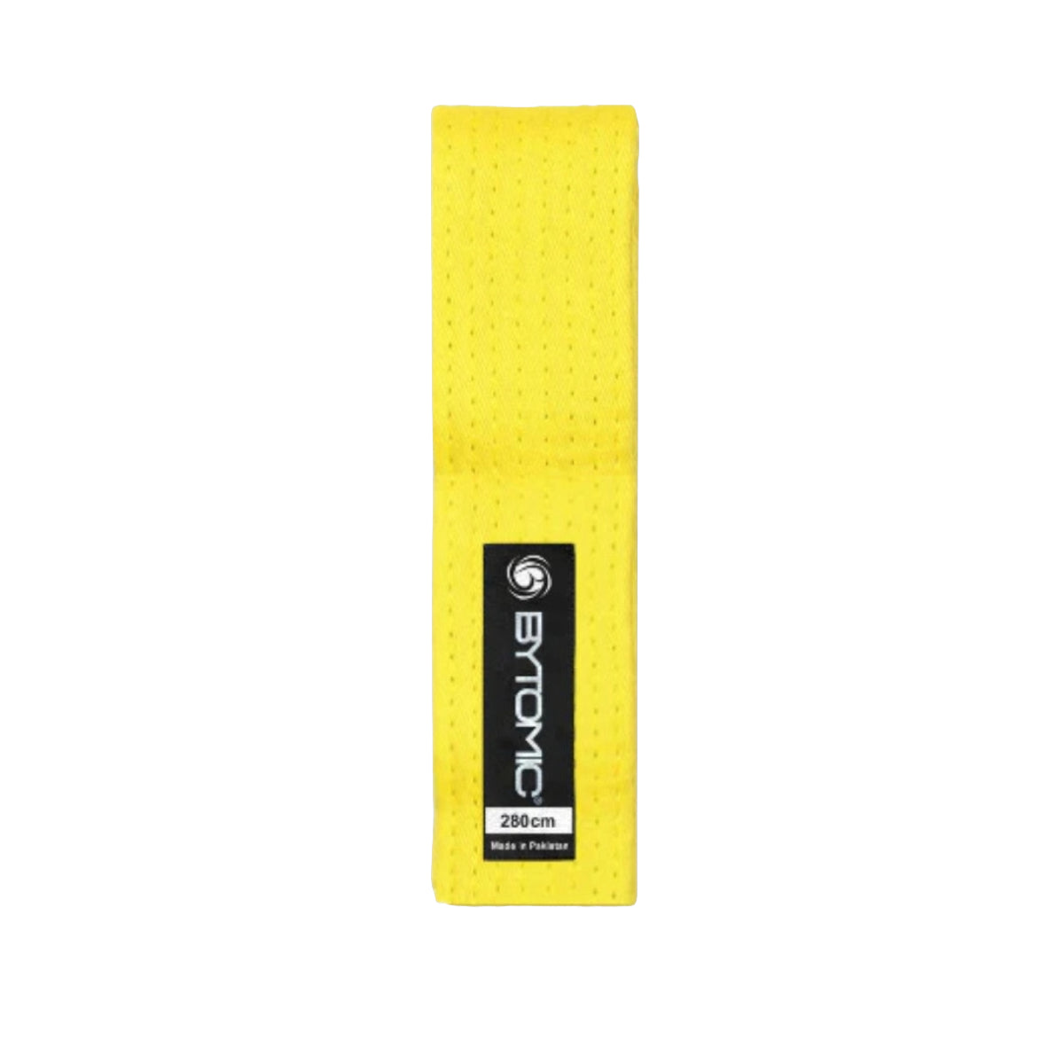Yellow Bytomic Kids 100% Cotton Martial Arts Belt at Bytomic Trade and Wholesale