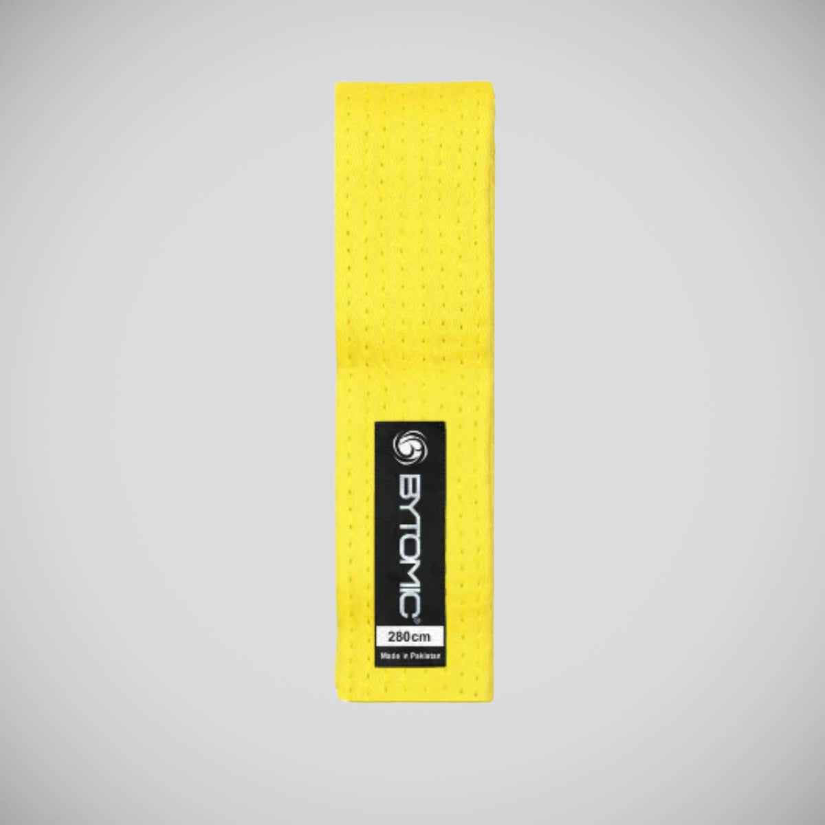 Yellow Bytomic Kids 100% Cotton Martial Arts Belt at Bytomic Trade and Wholesale