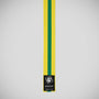Yellow/Green Bytomic Striped Polycotton Martial Arts Belt Pack of 10