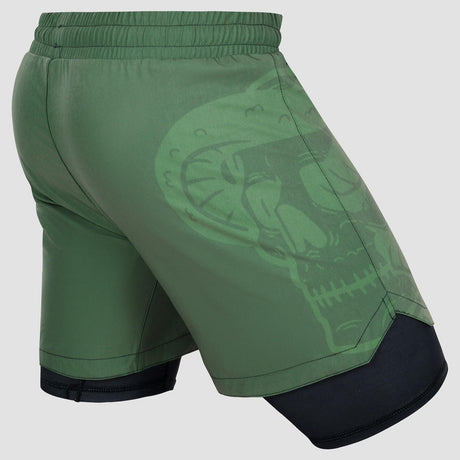 Khaki Fumetsu Snake Eyes Dual Layer Fight Shorts    at Bytomic Trade and Wholesale