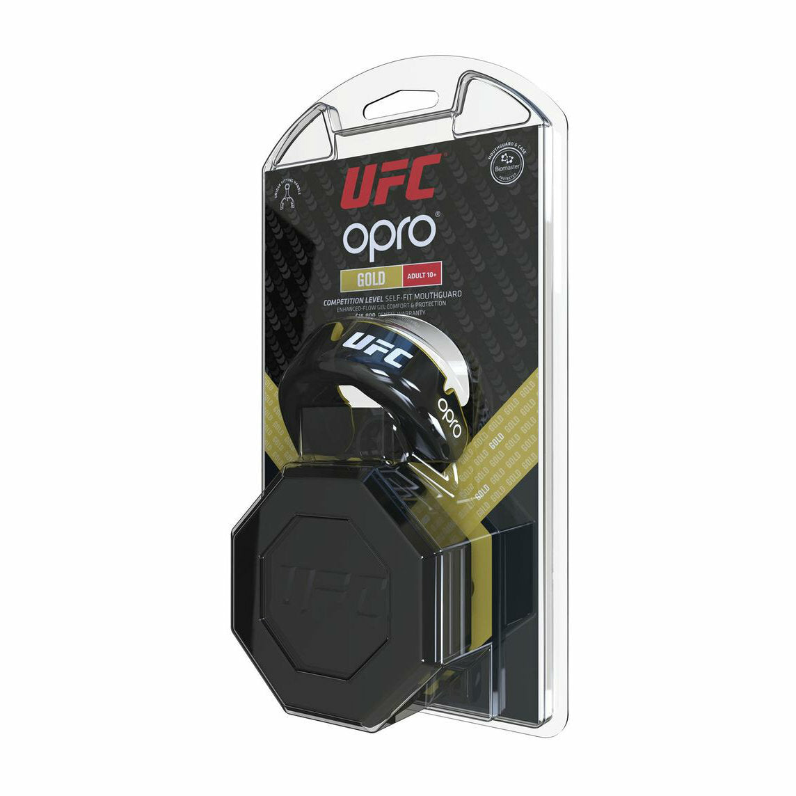 Black Metal-Gold Opro UFC Gold Mouth Guard at Bytomic Trade and Wholesale