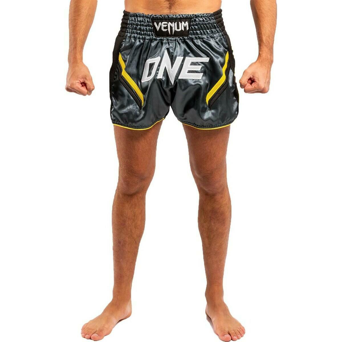 Venum One FC Impact Muay Thai Shorts Grey/Black XS at Bytomic Trade and Wholesale