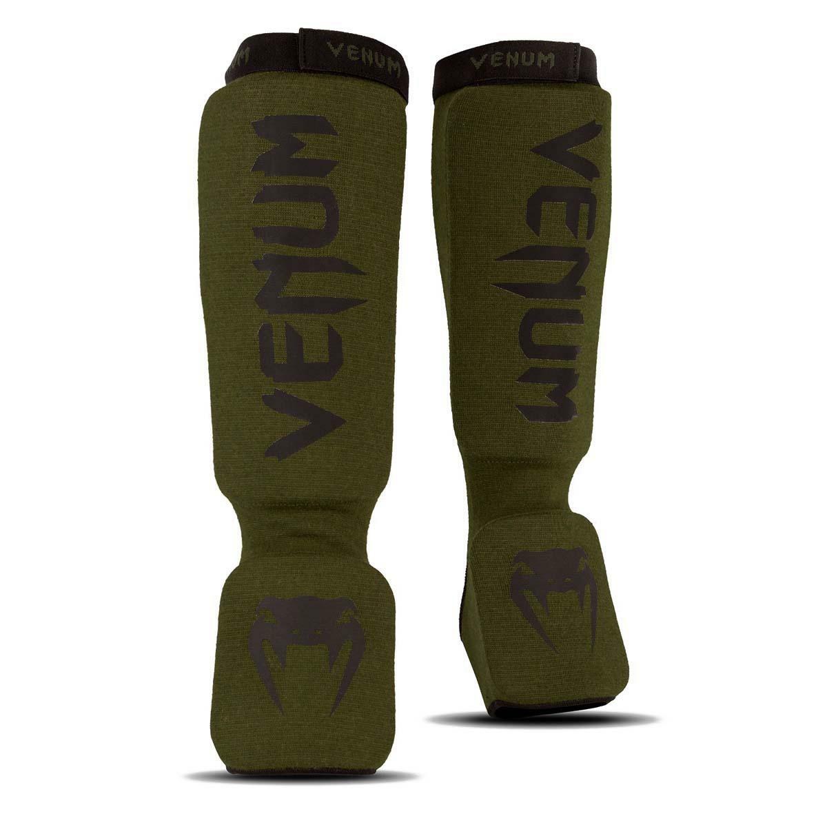 Khaki/Black Venum Kontact Shin Instep Guards at Bytomic Trade and Wholesale