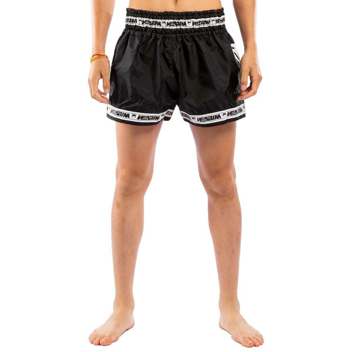 Venum Parachute Muay Thai Shorts Black/White Large at Bytomic Trade and Wholesale