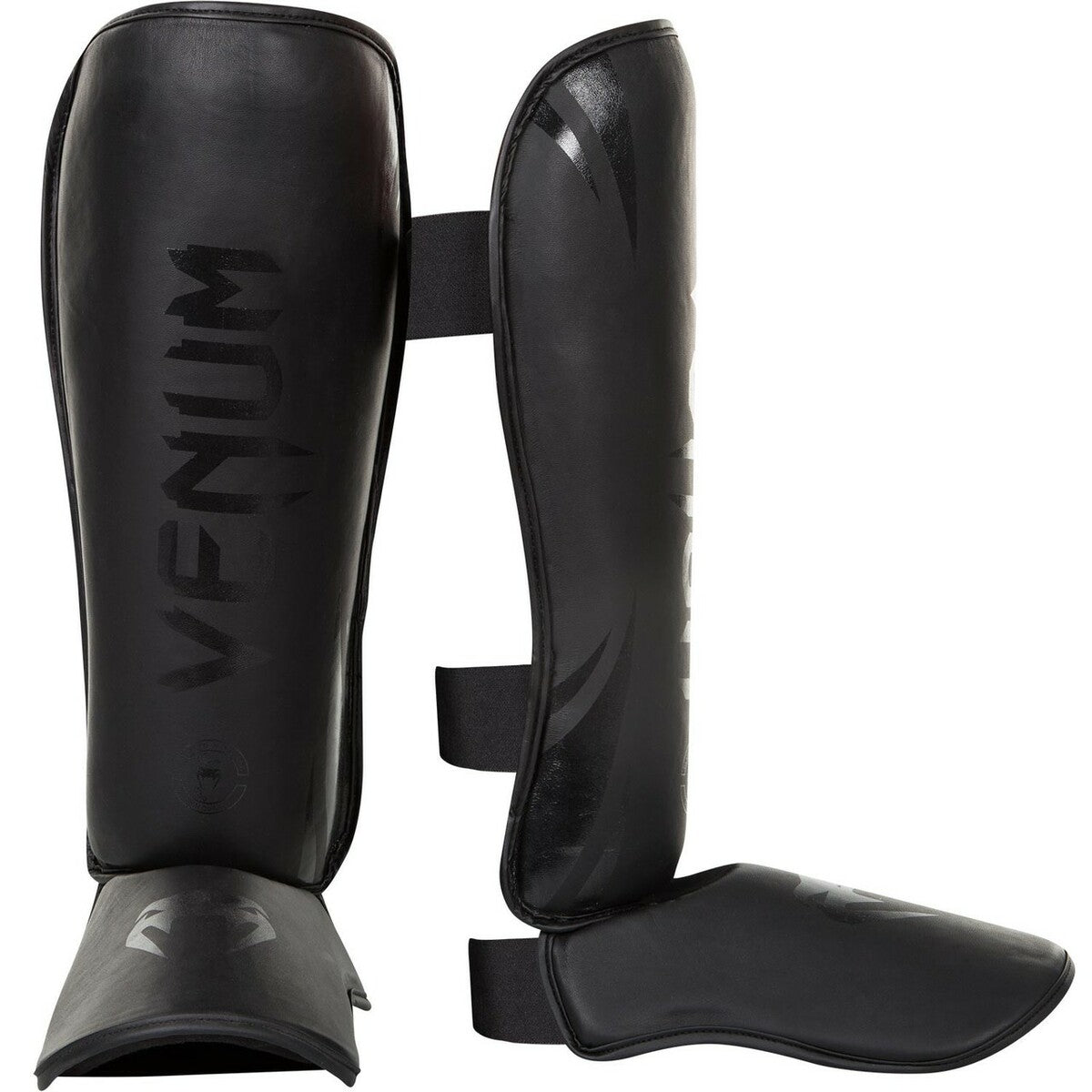Matte Black Venum Challenger Shin Guards at Bytomic Trade and Wholesale