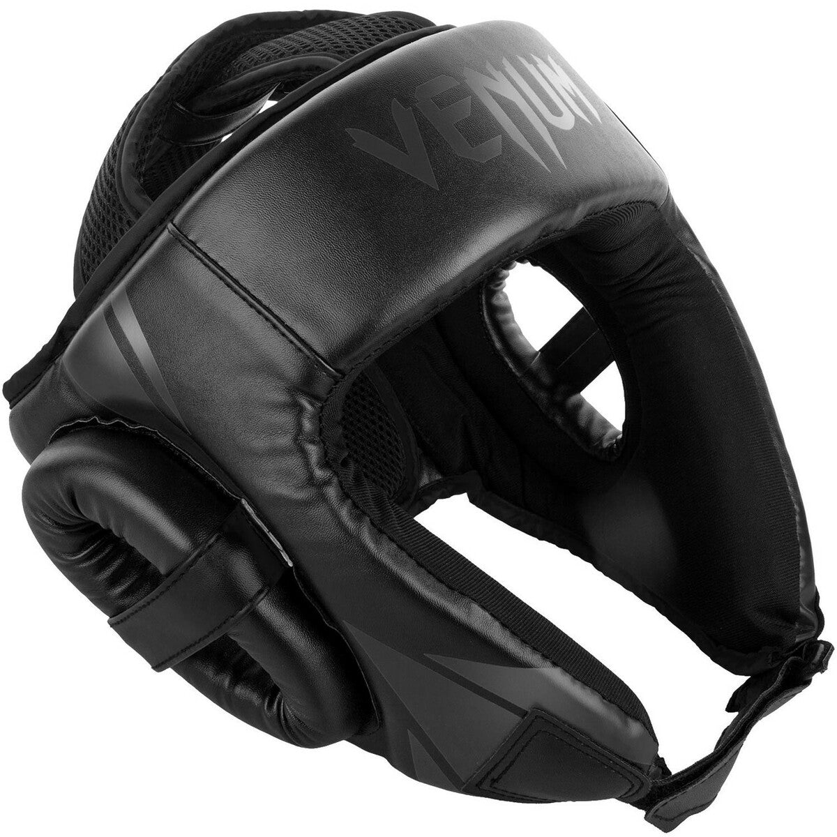 Black/Black Venum Challenger Open Face Head Guard at Bytomic Trade and Wholesale