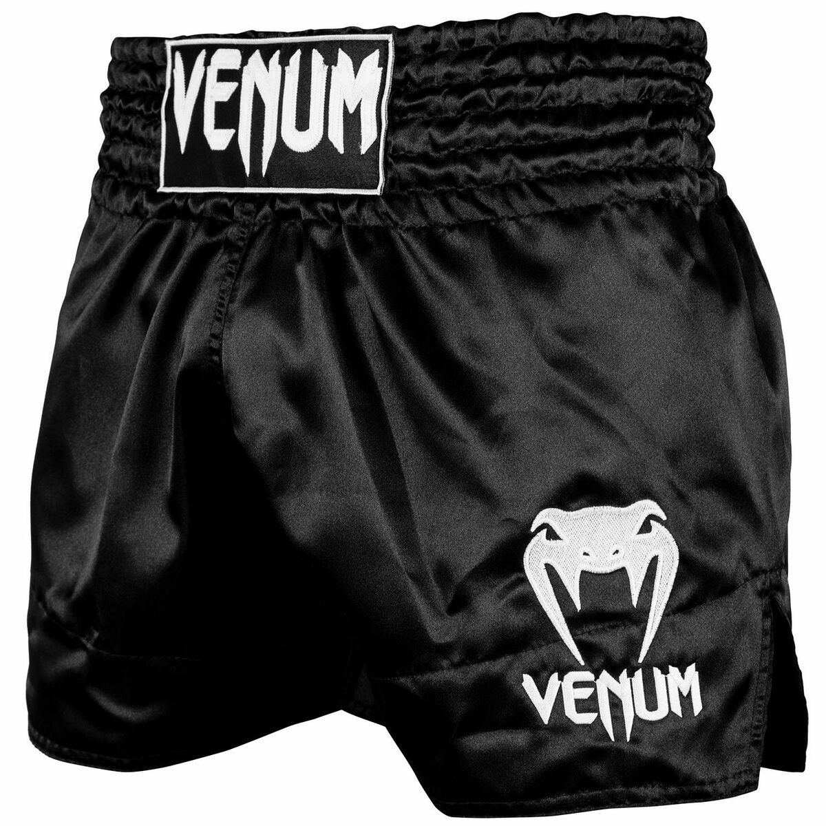 Venum Classic Muay Thai Shorts Black/White at Bytomic Trade and Wholesale