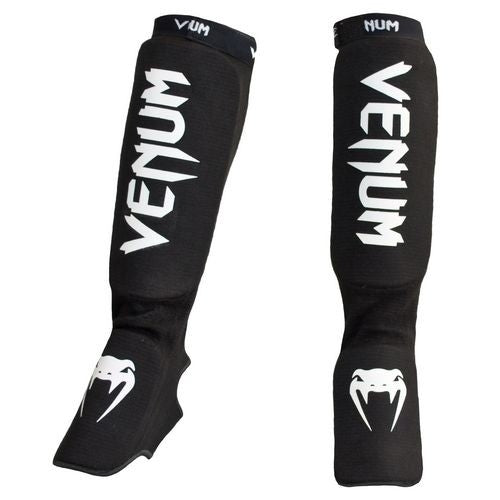 Black/White Venum Kontact Shin Instep Guards OLD at Bytomic Trade and Wholesale