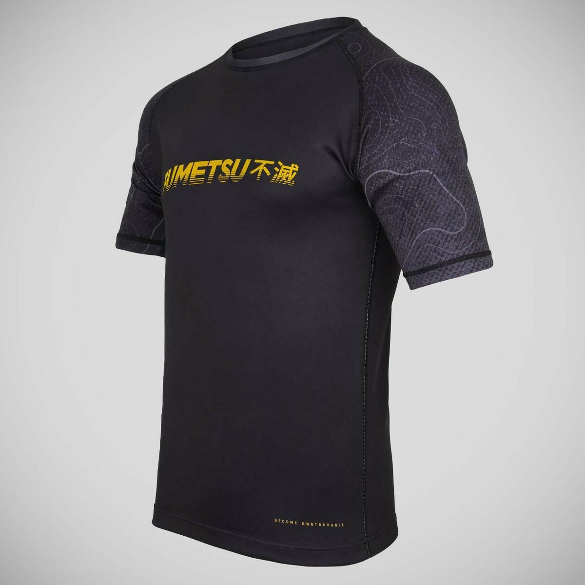 Black Fumetsu Arc Short Sleeve Rash Guard at Bytomic Trade and Wholesale