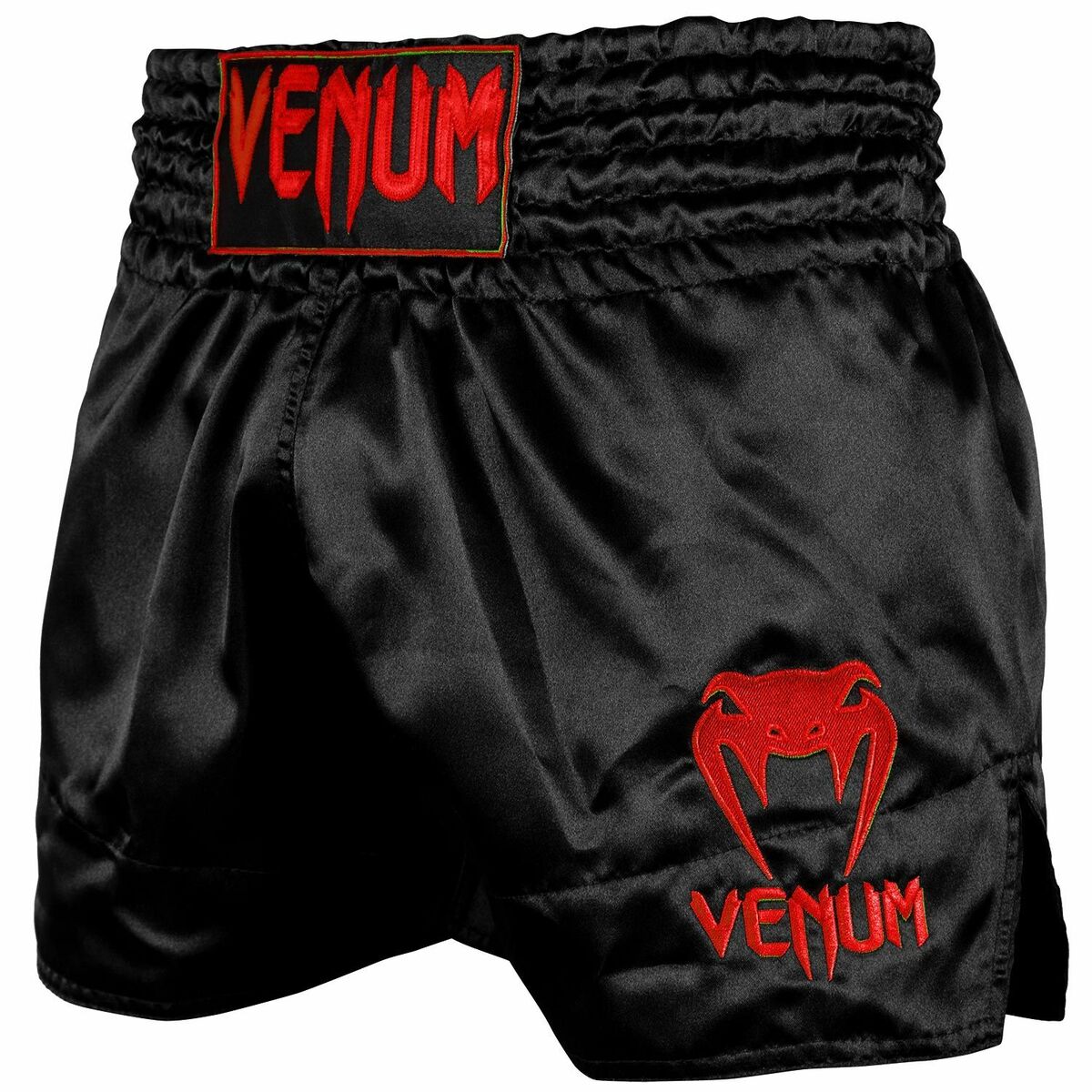 Venum Classic Muay Thai Shorts Black/Red at Bytomic Trade and Wholesale
