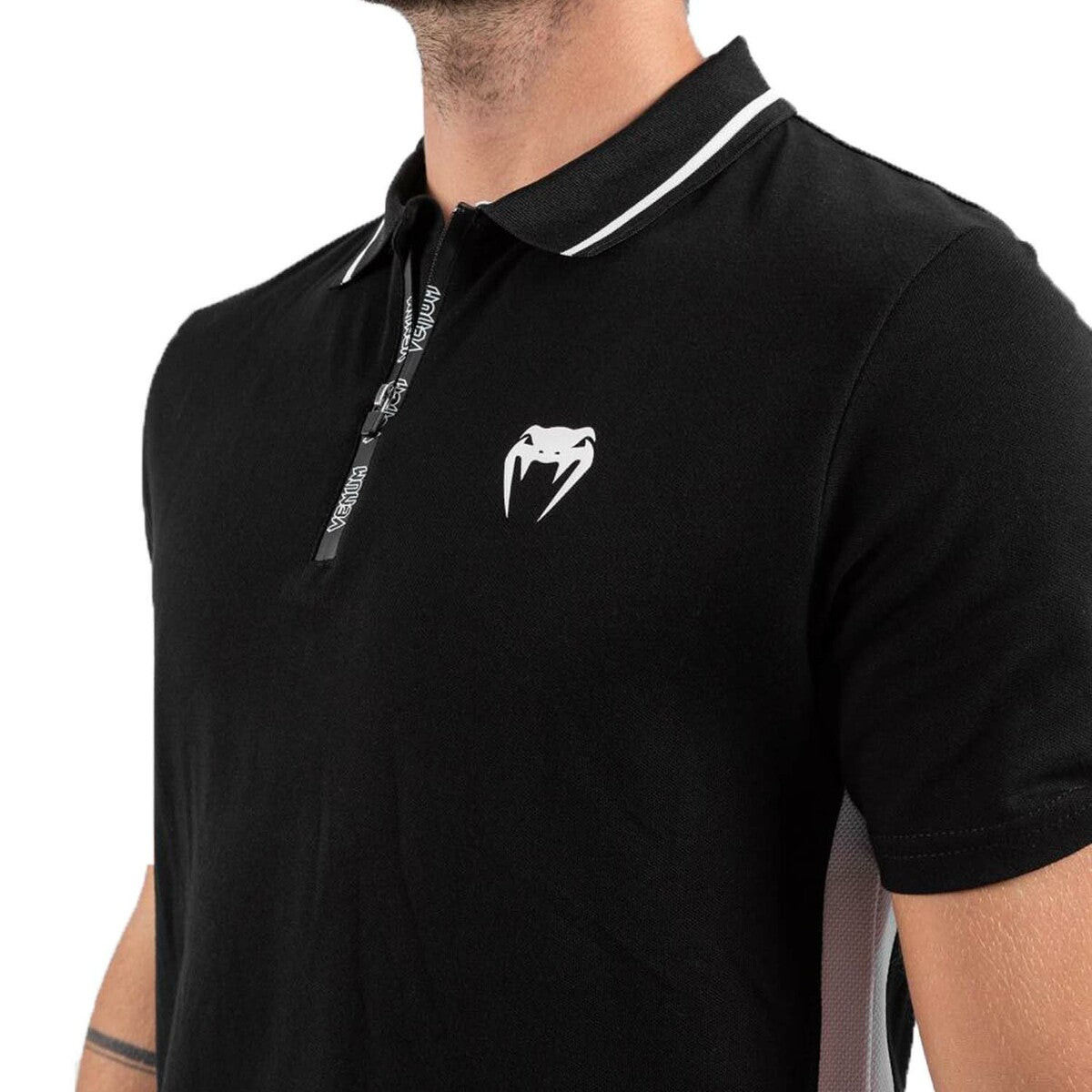 Black-White Venum Legacy Polo Shirt    at Bytomic Trade and Wholesale