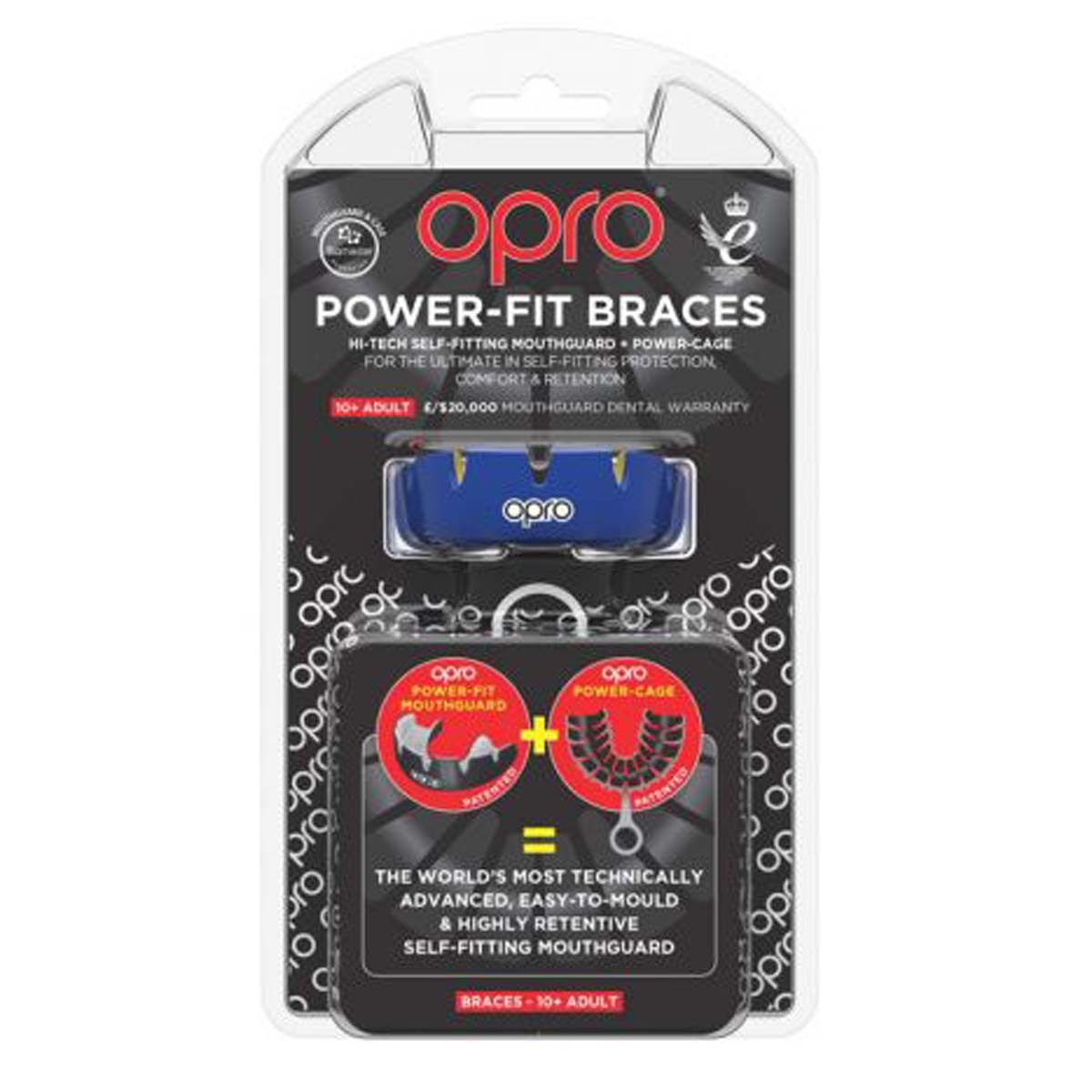 Opro Power Fit Braces Mouth Guard at Bytomic Trade and Wholesale