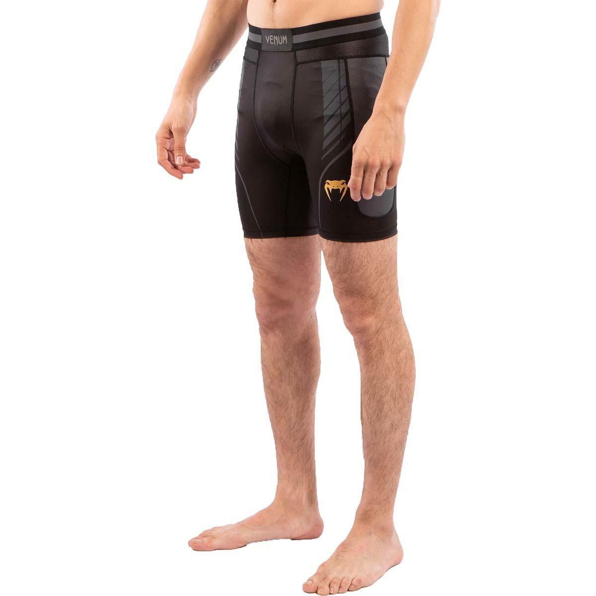 Black-Gold Venum Athletics Vale Tudo Shorts    at Bytomic Trade and Wholesale
