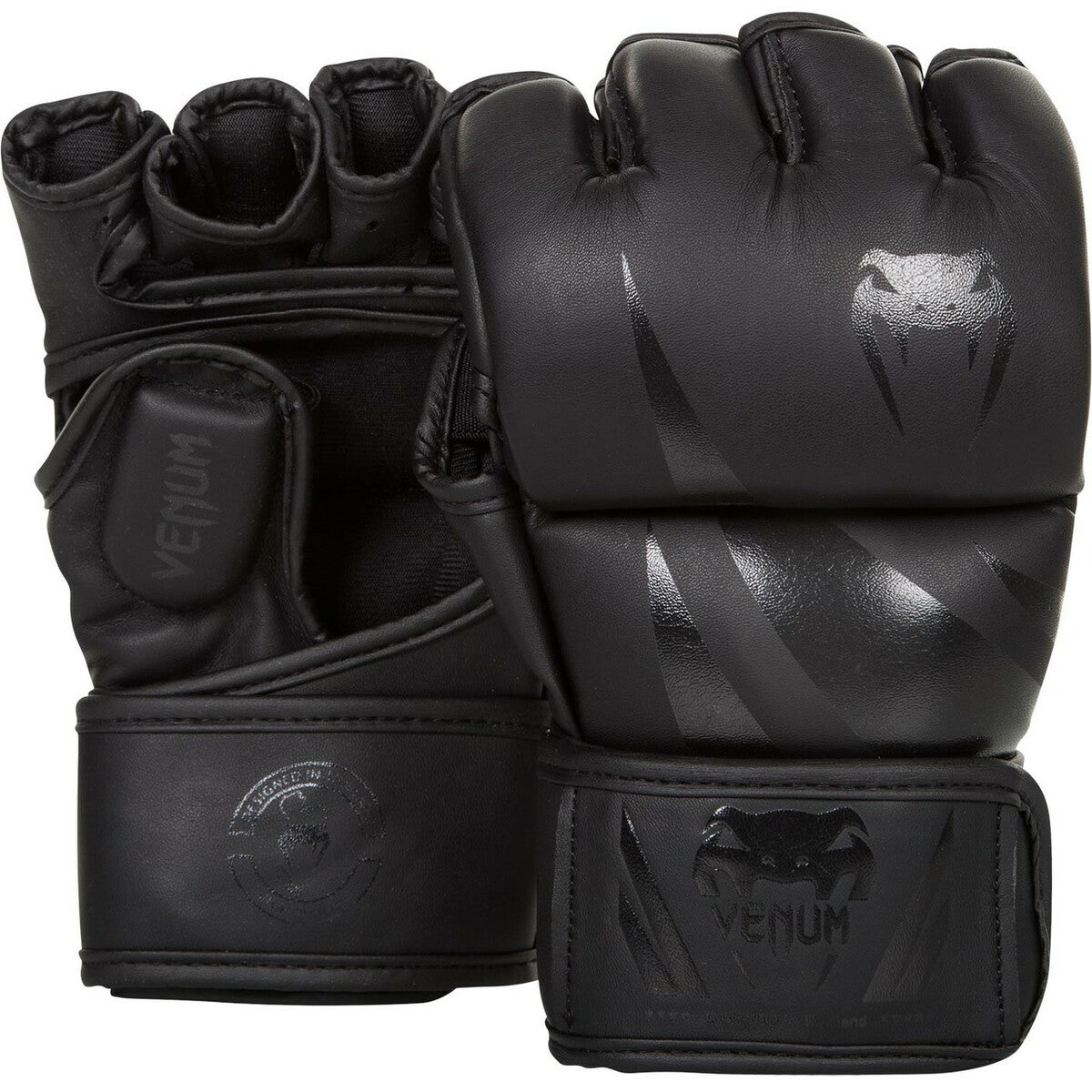 Matte Black Venum Challenger MMA Gloves at Bytomic Trade and Wholesale
