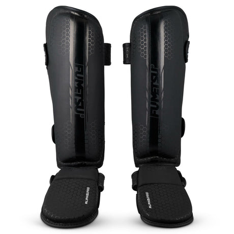 Black/Black Fumetsu Alpha Pro Shin Guards    at Bytomic Trade and Wholesale