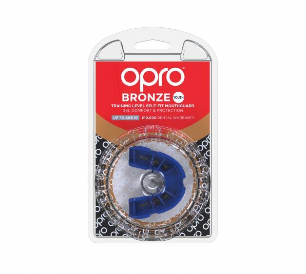 Blue Opro Junior Bronze Gen 4 Mouth Guard at Bytomic Trade and Wholesale