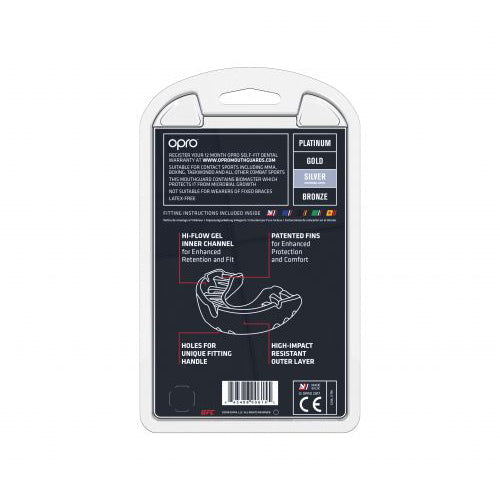 Red-Black Opro UFC Silver Mouth Guard at Bytomic Trade and Wholesale