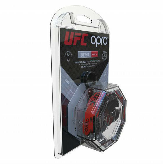 Red-Black Opro UFC Silver Mouth Guard at Bytomic Trade and Wholesale