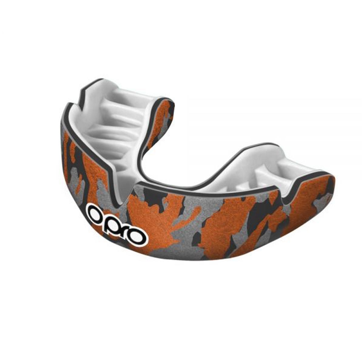 Camo Black-Orange-Silver Opro Power Fit at Bytomic Trade and Wholesale