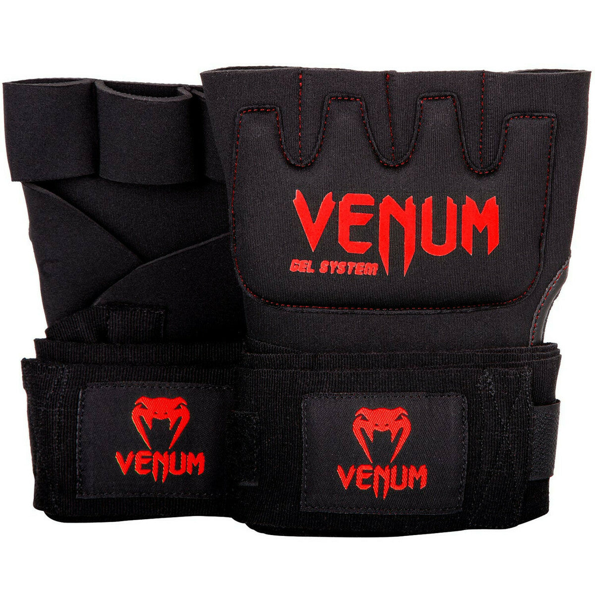 Black/Red Venum Kontact Gel Wrap Gloves OLD at Bytomic Trade and Wholesale