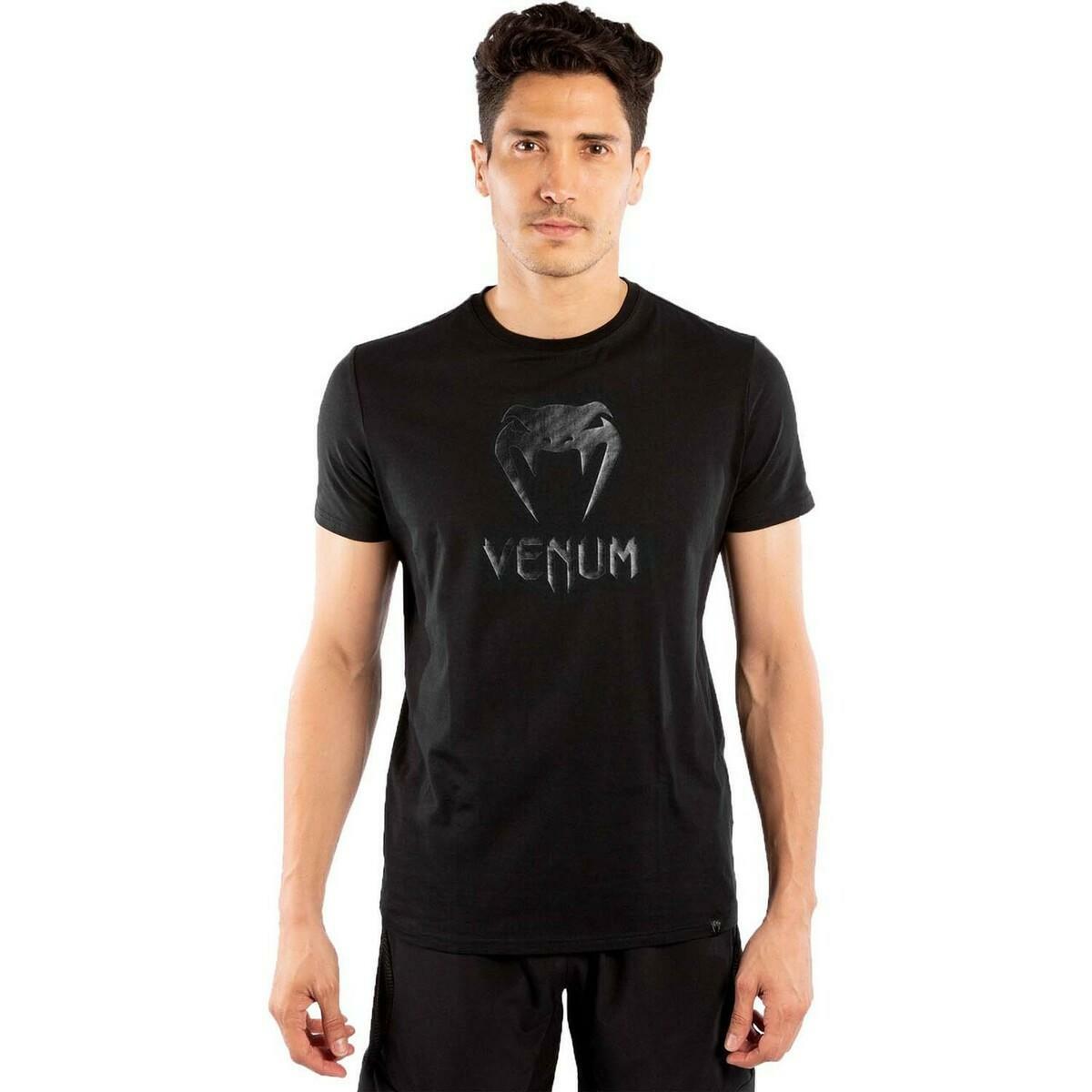 Venum Classic T-Shirt Black/Black Small at Bytomic Trade and Wholesale