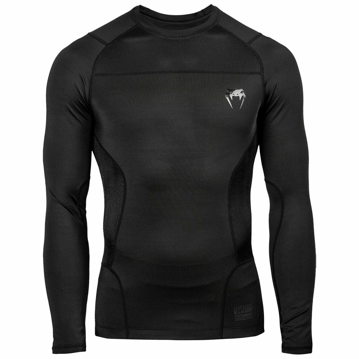 Black Venum G-Fit Long Sleeved Rash Guard at Bytomic Trade and Wholesale