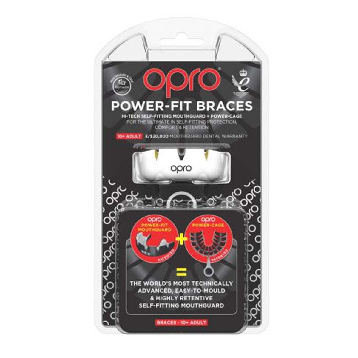 Opro Power Fit Braces Mouth Guard at Bytomic Trade and Wholesale