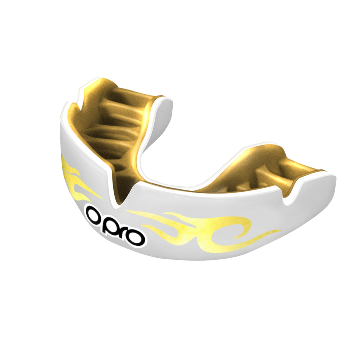 White-Gold Opro Power Fit Bling Urban Mouth Guard at Bytomic Trade and Wholesale