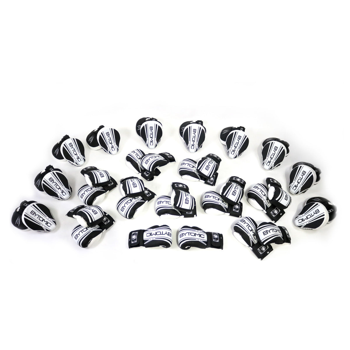 Black/White Bytomic Axis V2 Focus Mitt and Boxing Glove Pack at Bytomic Trade and Wholesale