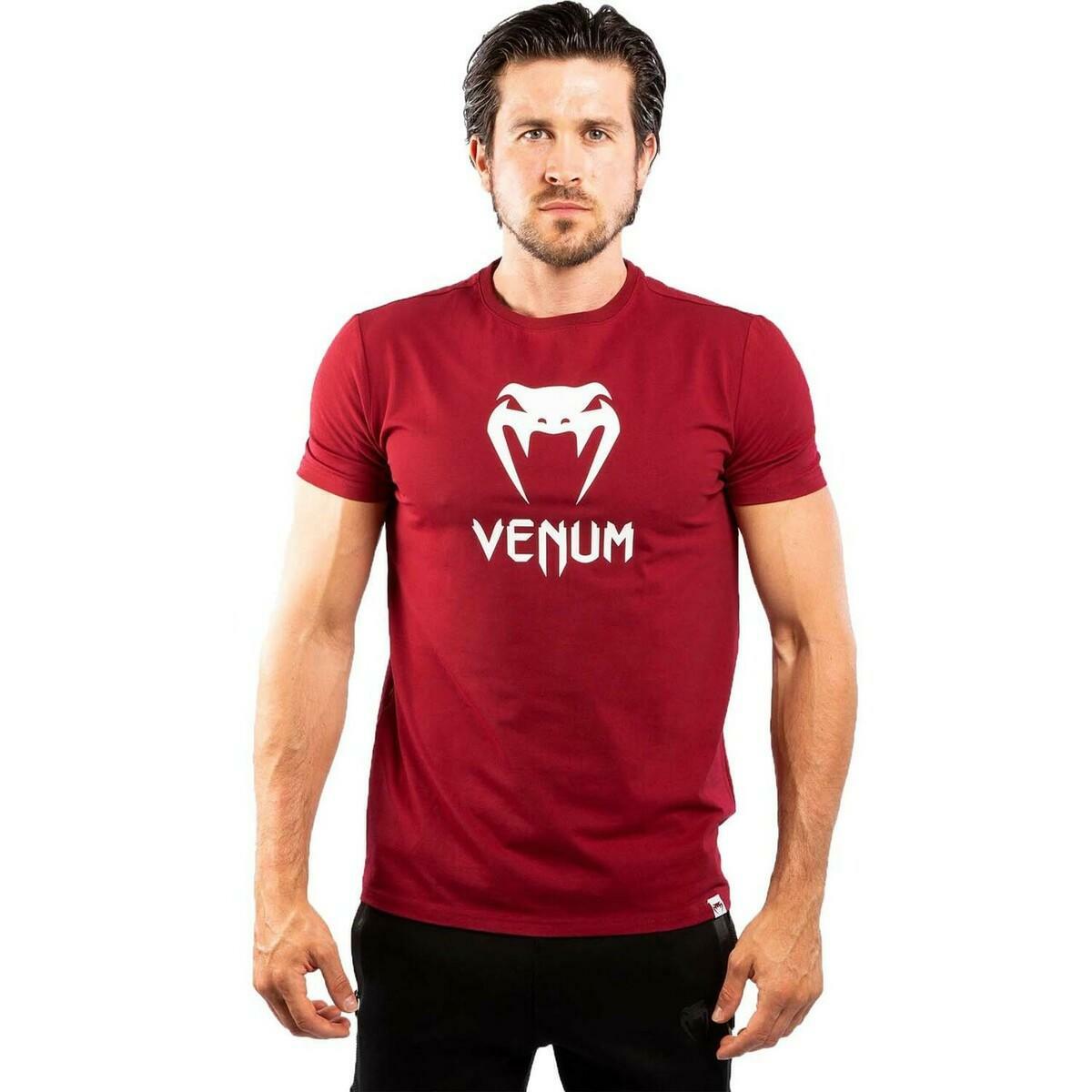 Venum Classic T-Shirt Burgundy Small at Bytomic Trade and Wholesale