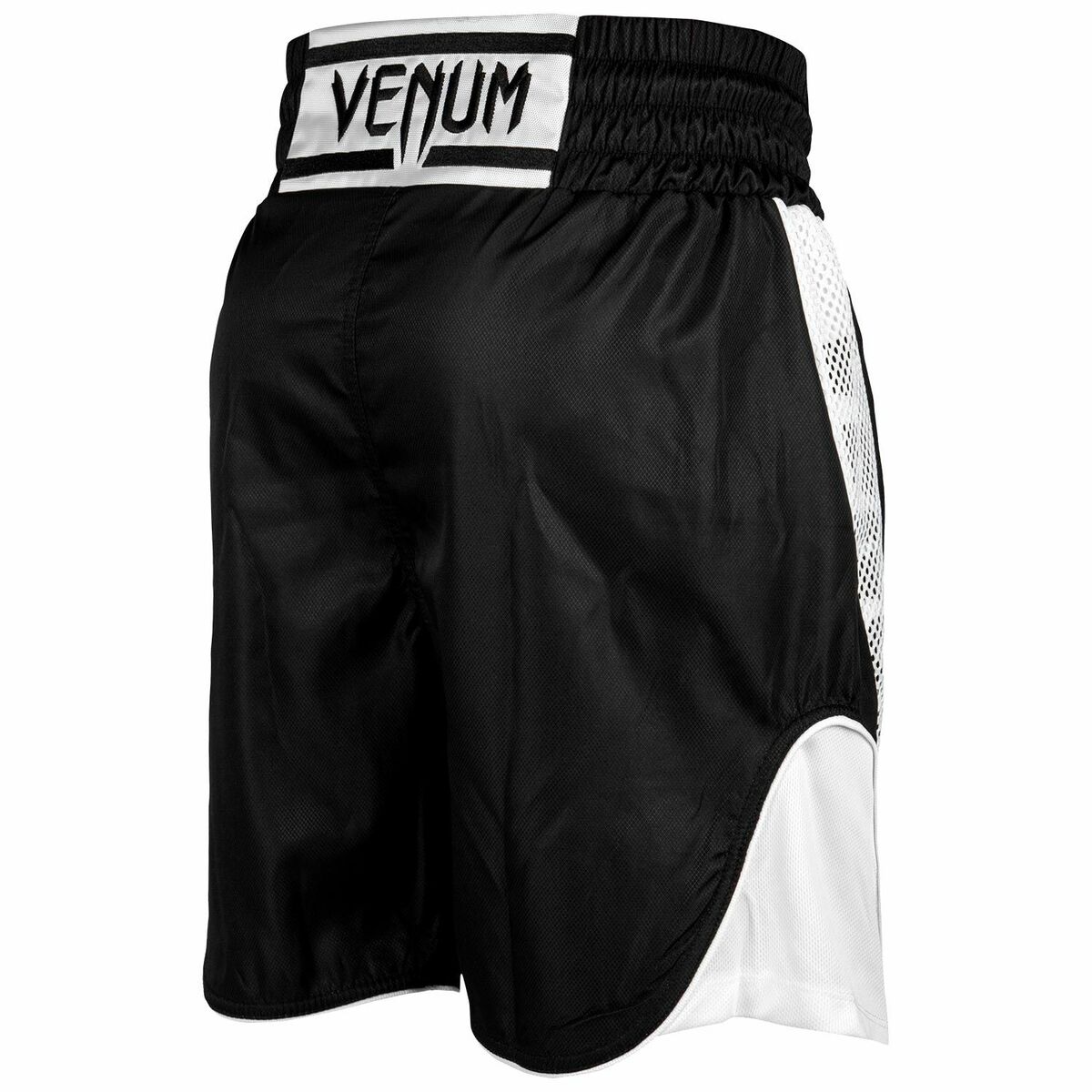 Black/White Venum Elite Boxing Shorts at Bytomic Trade and Wholesale