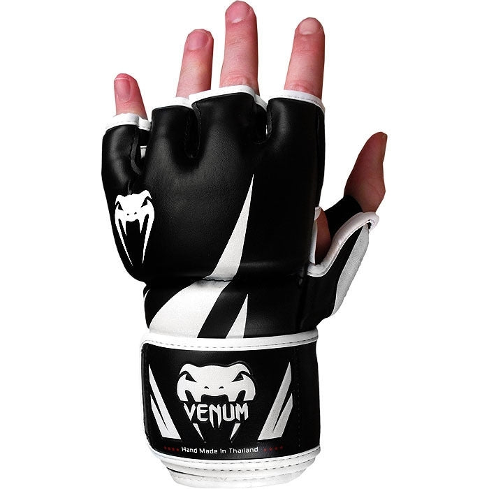 Black/White Venum Challenger MMA Fight Gloves at Bytomic Trade and Wholesale
