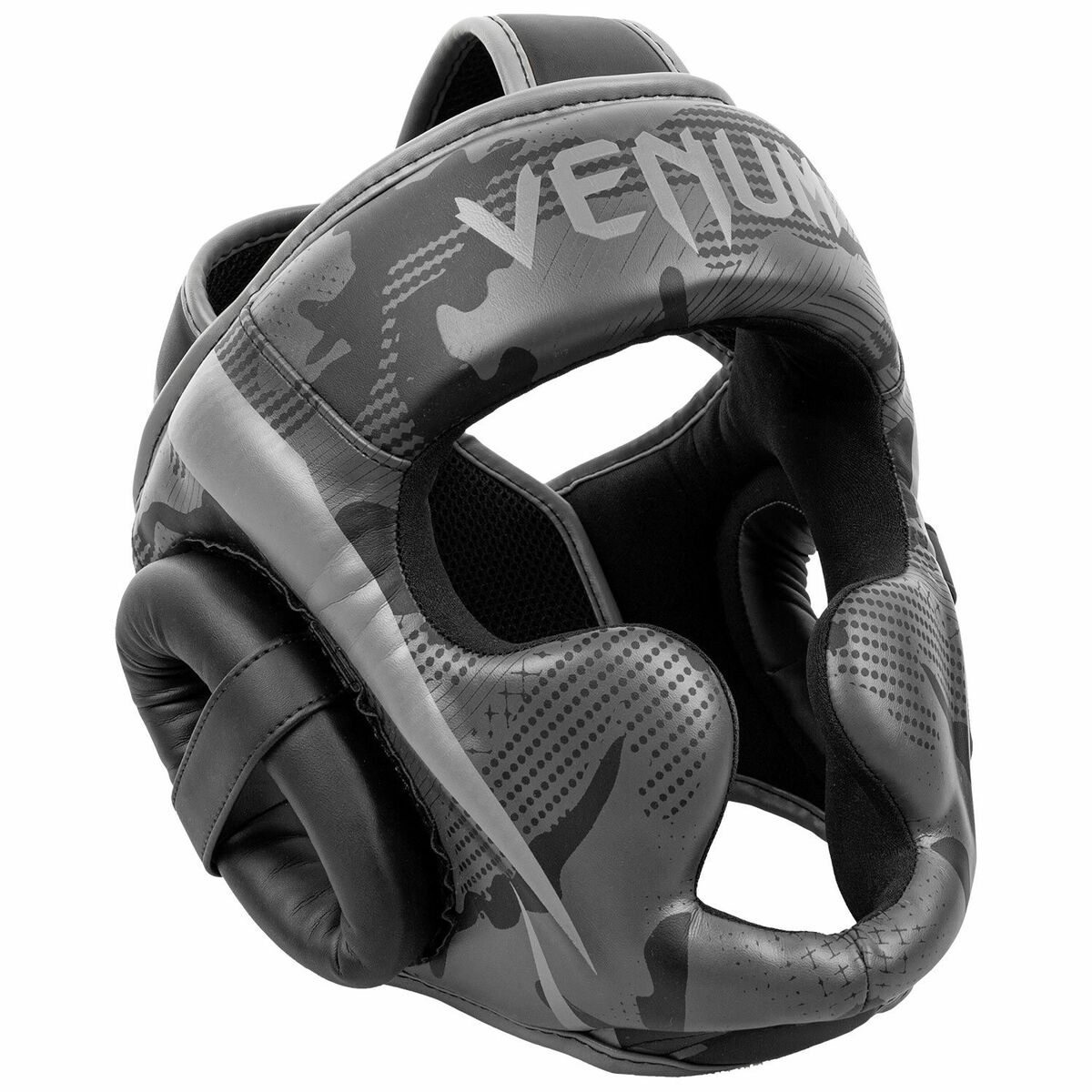 Black/Dark Camo Venum Elite Head Guard at Bytomic Trade and Wholesale