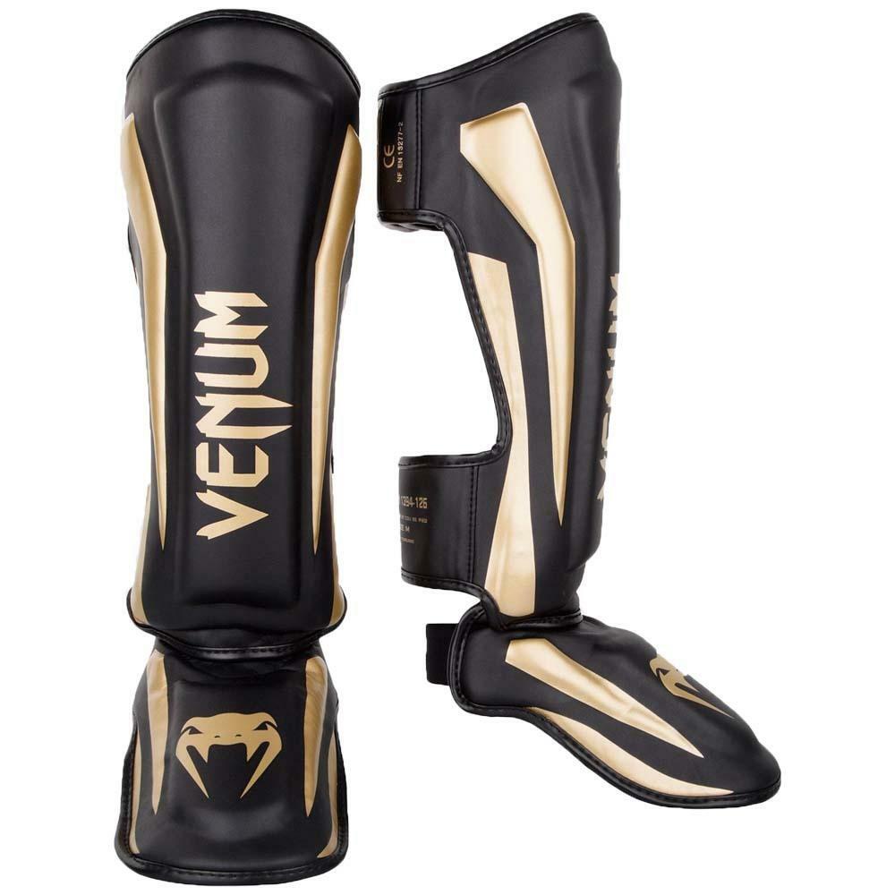 Black Venum Elite Stand Up Shin Guards at Bytomic Trade and Wholesale