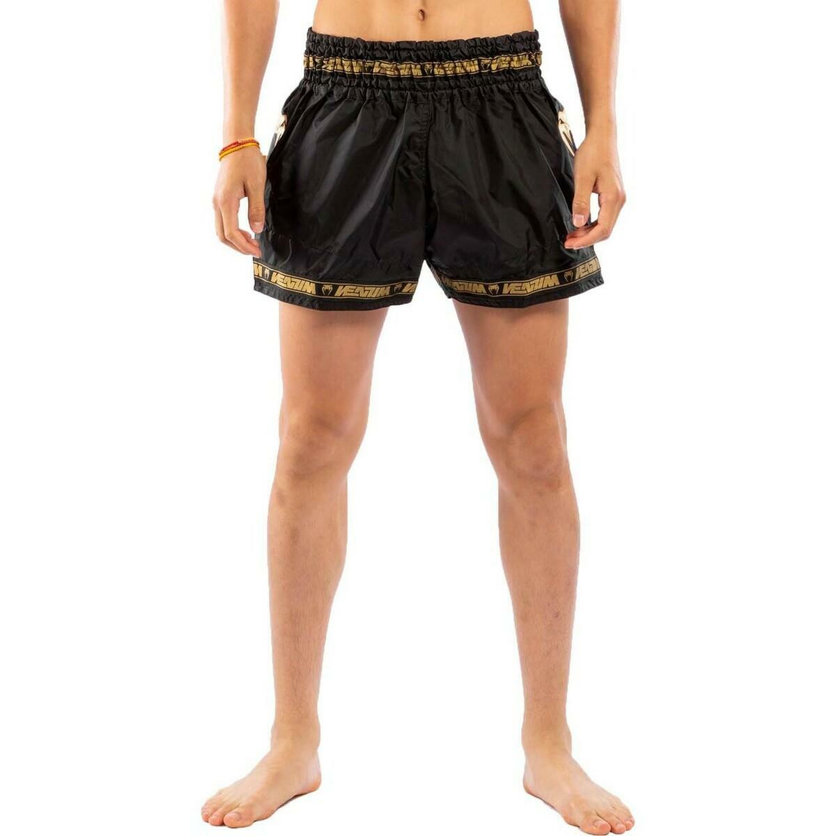 Venum Parachute Muay Thai Shorts Black/Gold Medium at Bytomic Trade and Wholesale