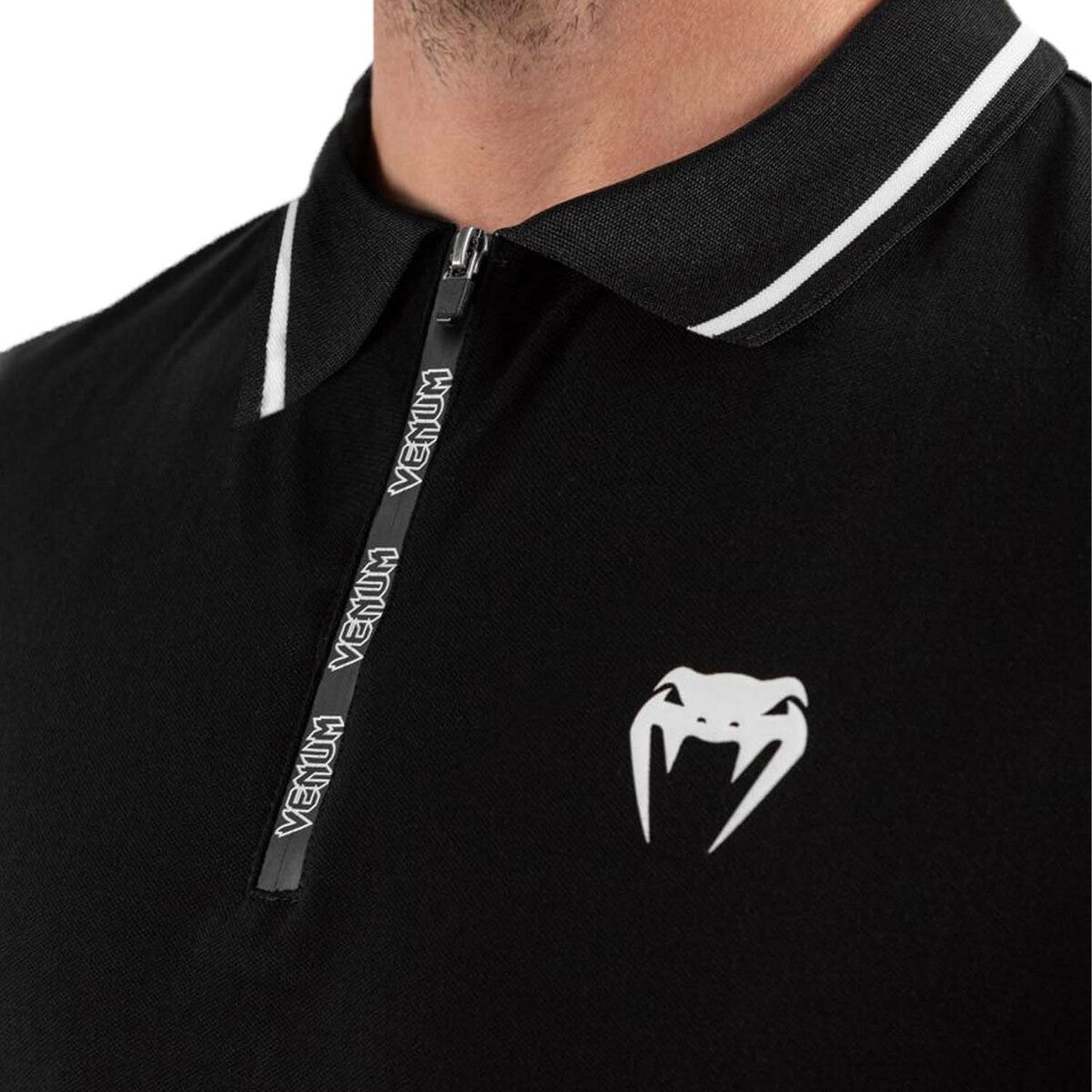 Black-White Venum Legacy Polo Shirt    at Bytomic Trade and Wholesale