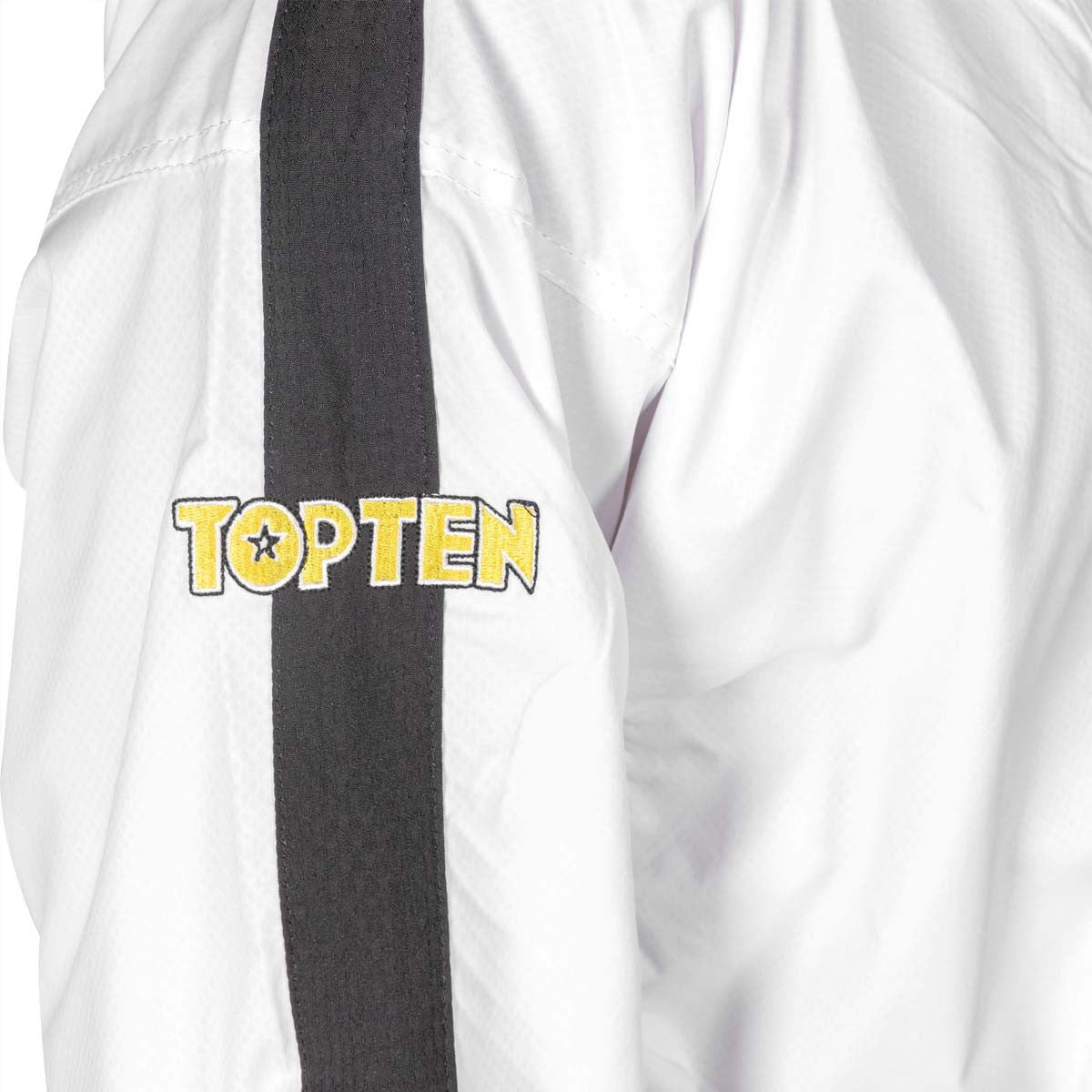 White Top Ten ITF Master Instructor Gold Edition Dobok at Bytomic Trade and Wholesale
