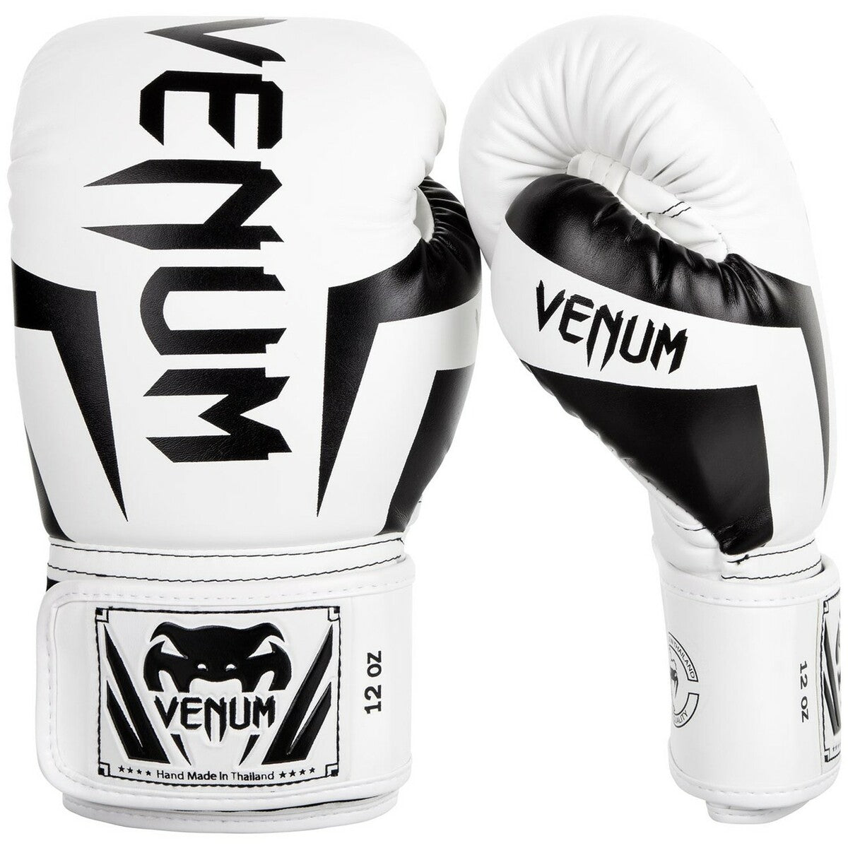 White/Black Venum Elite Boxing Gloves at Bytomic Trade and Wholesale
