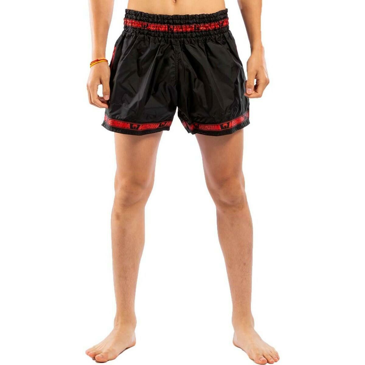 Venum Parachute Muay Thai Shorts Black/Red Large at Bytomic Trade and Wholesale