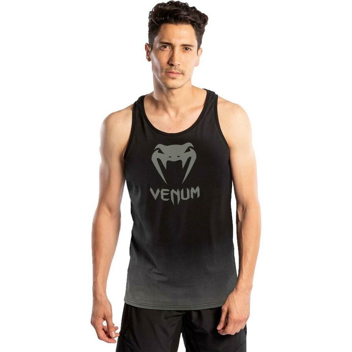 Black-Grey Venum Classic Tank Top    at Bytomic Trade and Wholesale
