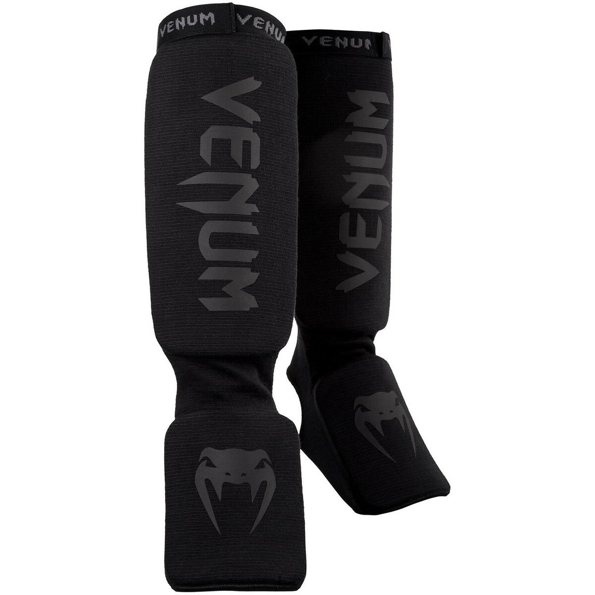 Black/Black Venum Kontact Shin Instep Guards OLD    at Bytomic Trade and Wholesale