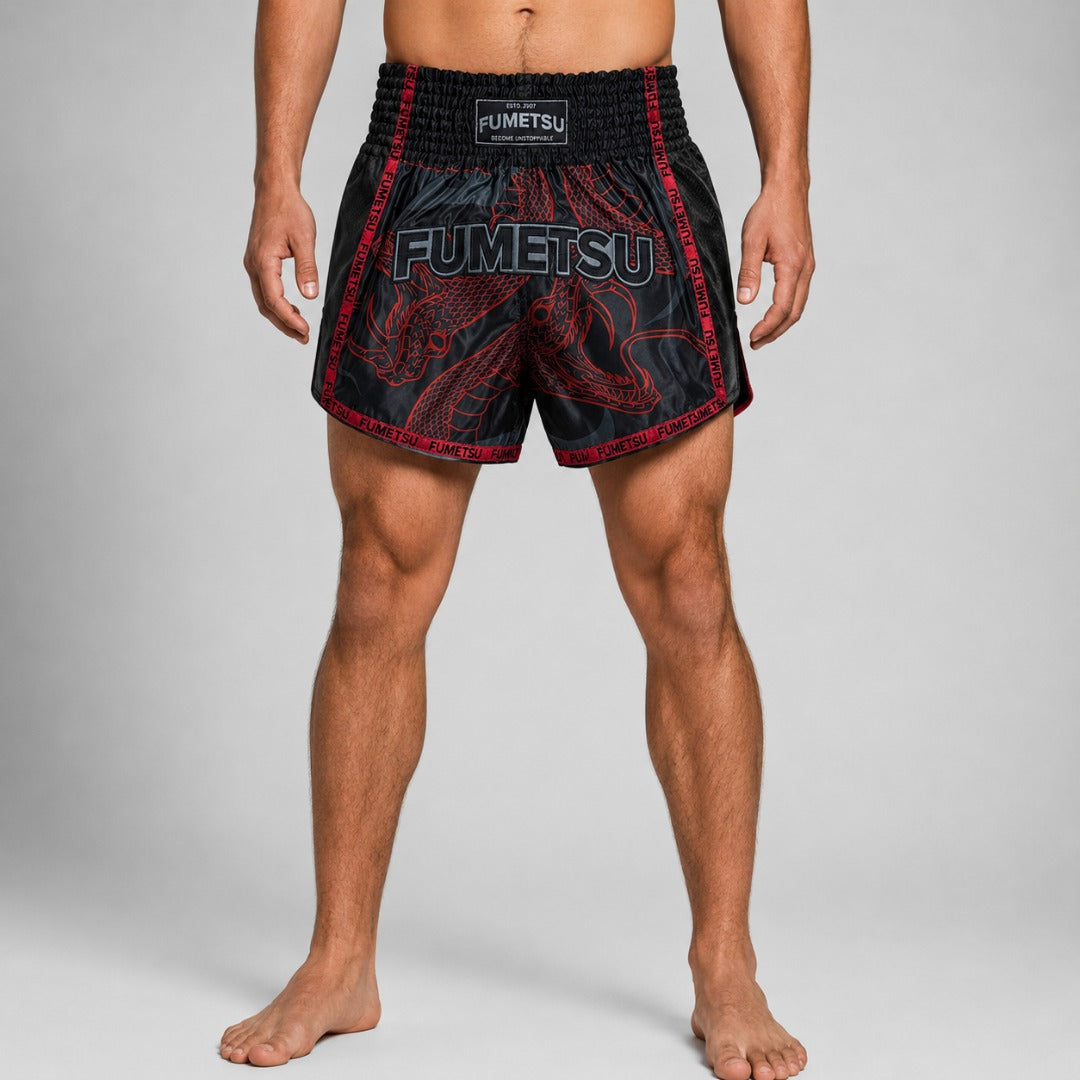 Fumetsu Anaconda Muay Thai Shorts Black/Red