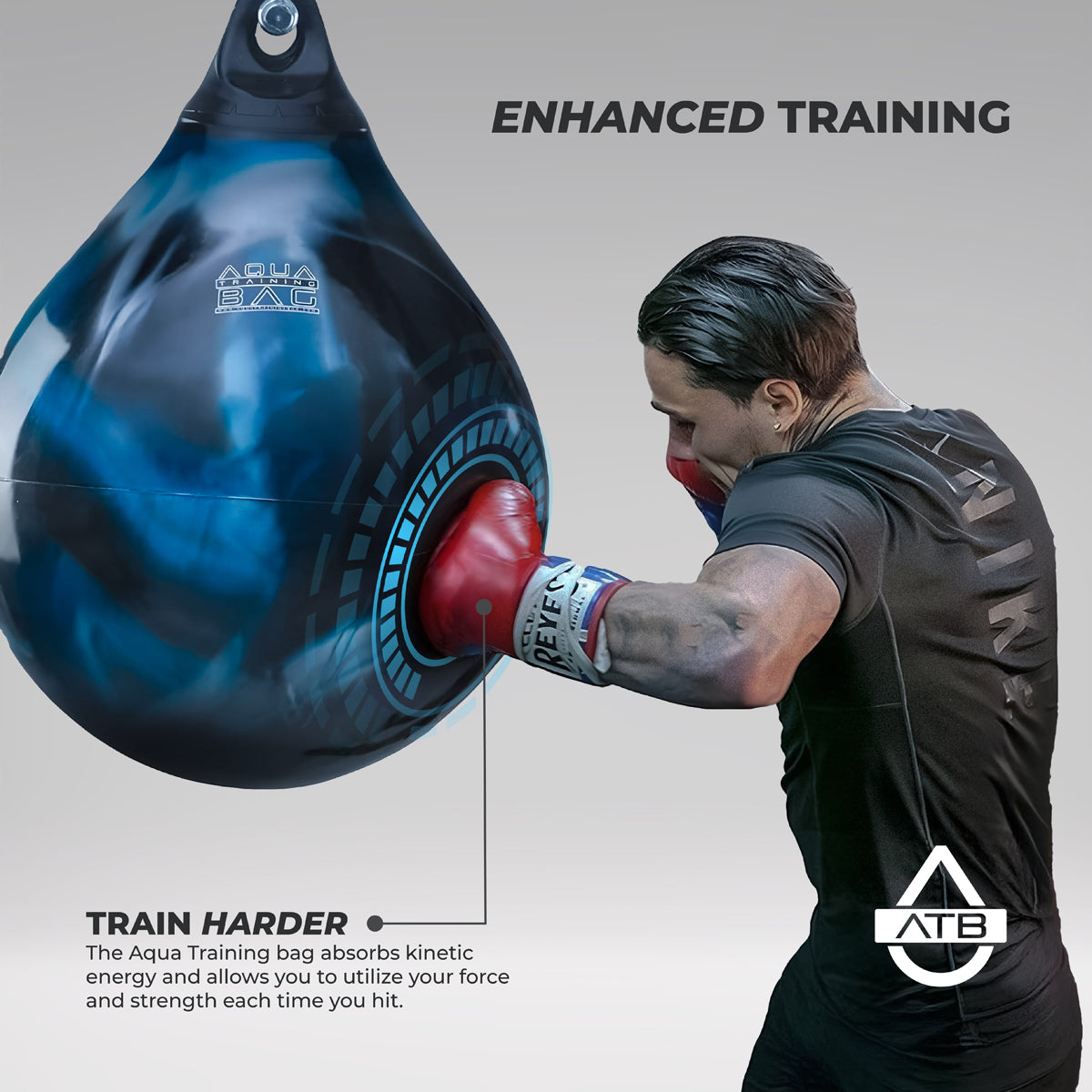 Red Aqua 9" 15lb Headhunter Training Bag    at Bytomic Trade and Wholesale